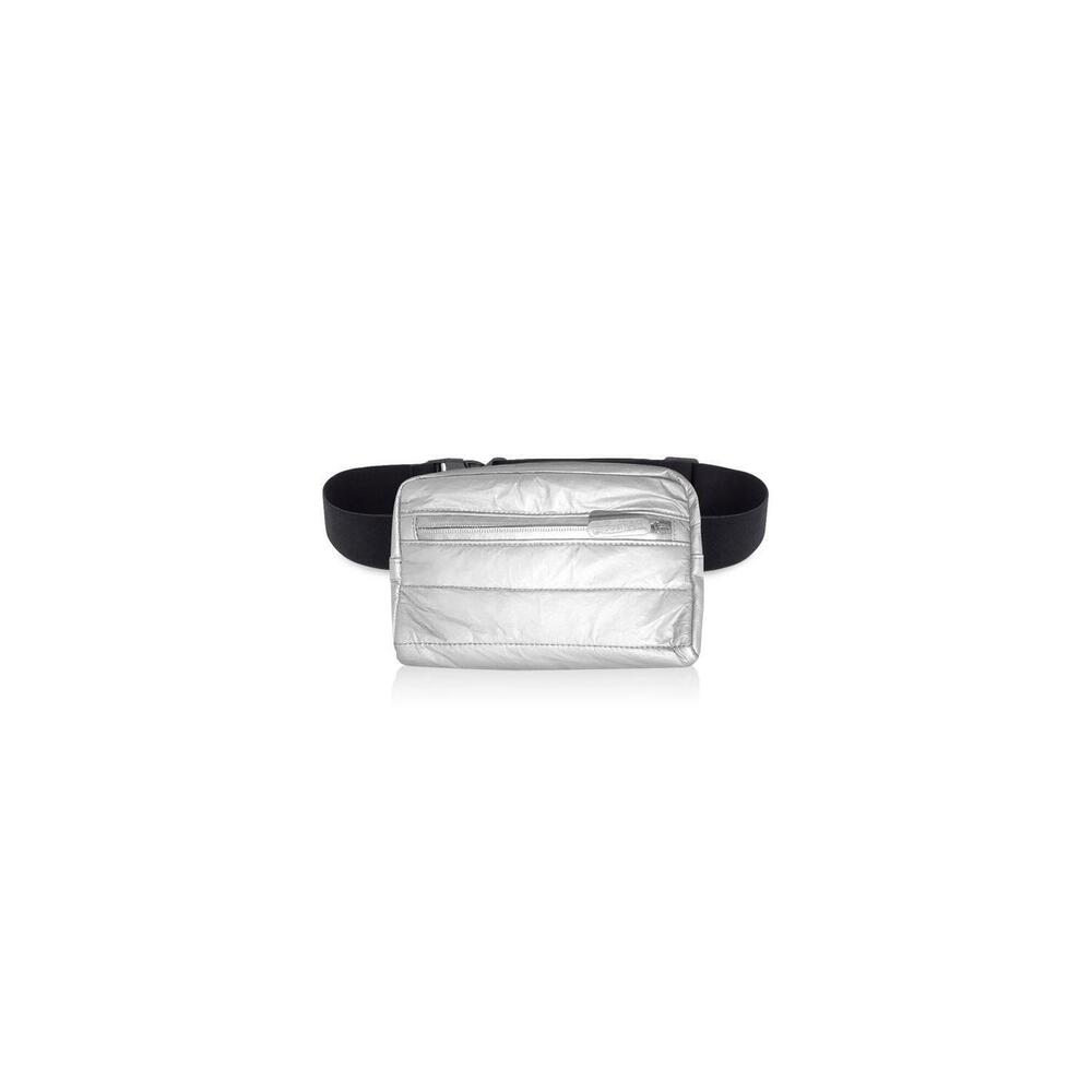 NEW HI LOVE TRAVEL women's puffer fanny pack in multi